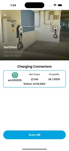 iCharge app — Charging Connectors